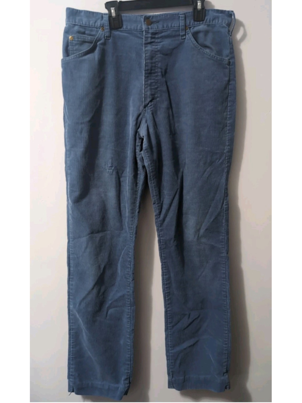 Vintage Lee Corduroy Pants Men’s 34x34 Blue USA Made 70s 80s Straight